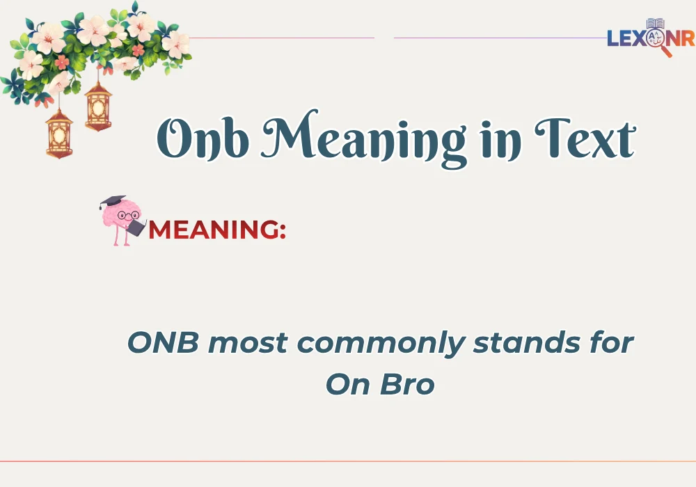 Onb Meaning in Text
