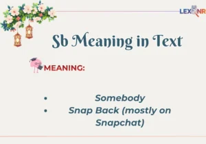 Sb Meaning in Text