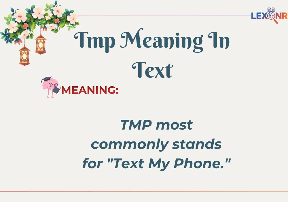 Tmp Meaning In Text