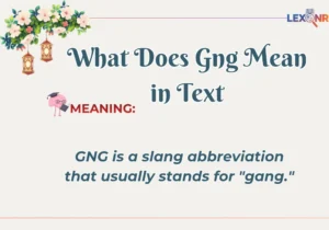 What Does Gng Mean in Text
