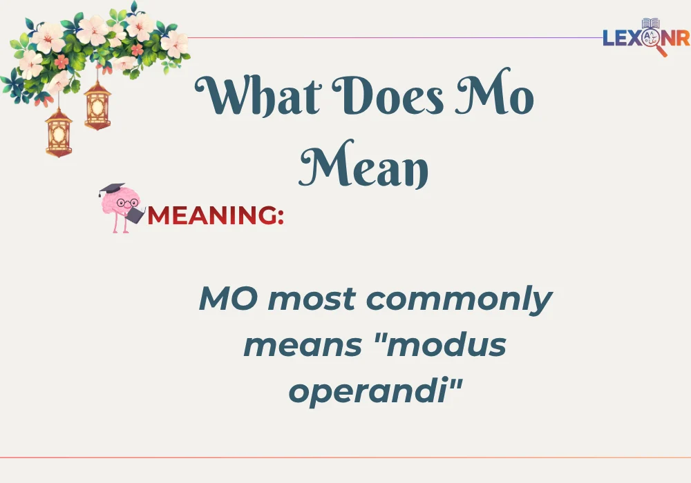 What Does Mo Mean