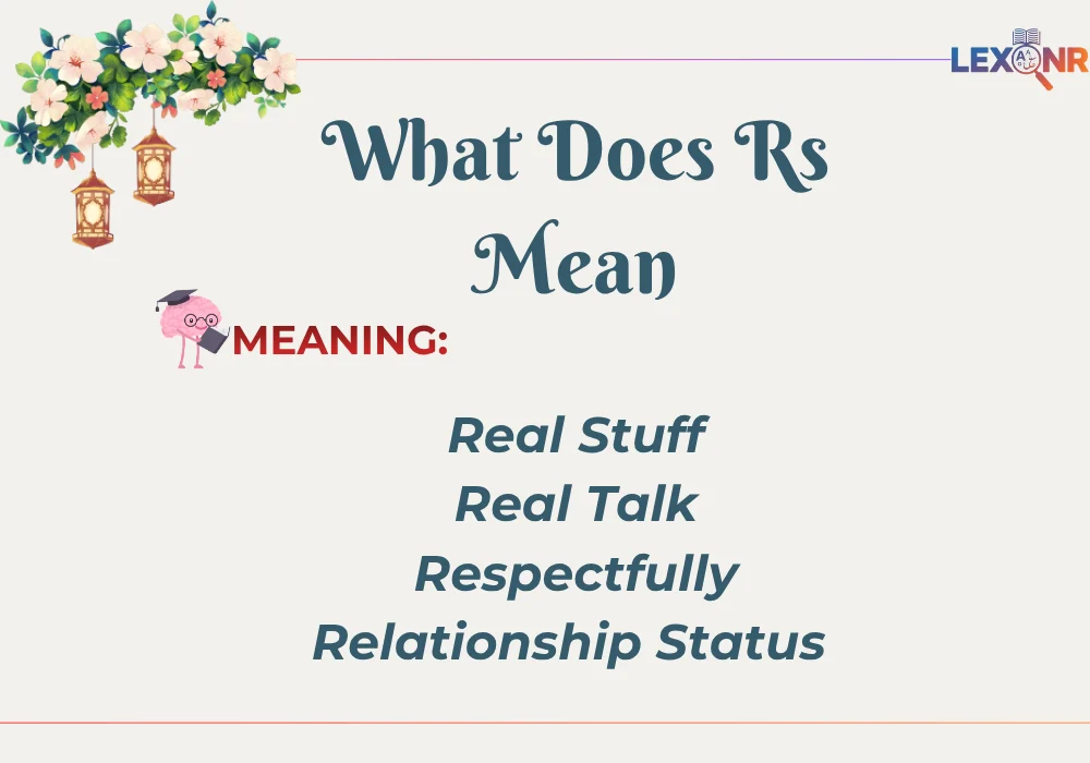 What Does Rs Mean